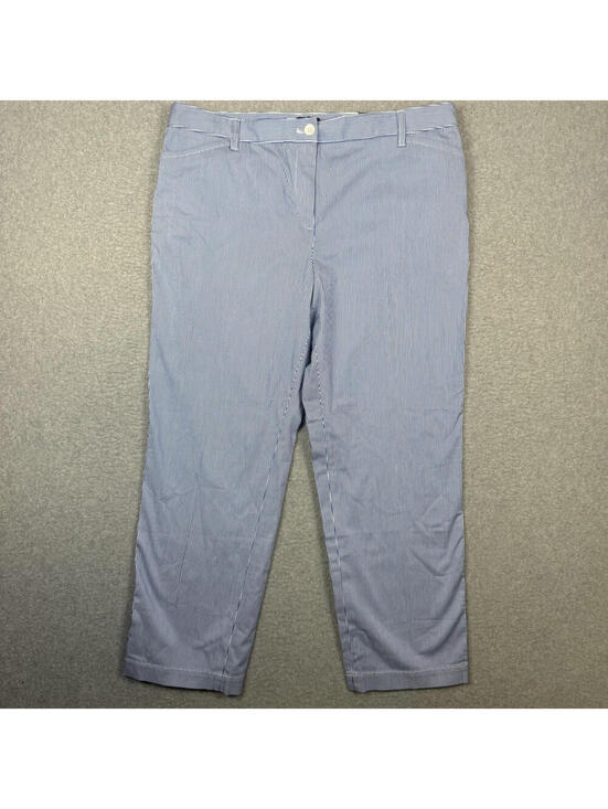 Talbots Pants - Brand New Talbots Women's Size 16P Blue Cotton Stretch Chino Pants Trousers
